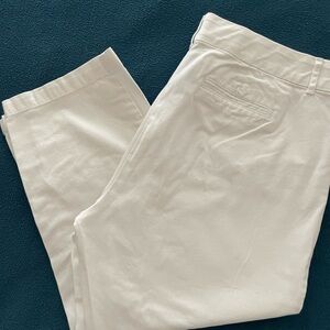 JM Collection Cream Chinos Lightweight Cotton